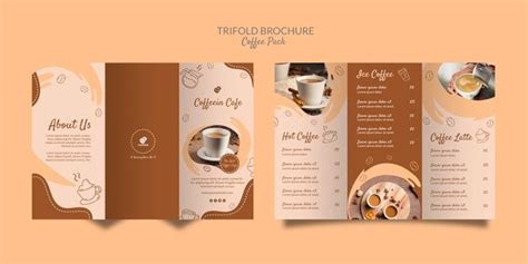 Download Delicious Coffee Trifold Brochure Coffee Template for free | Brochure design layouts ...