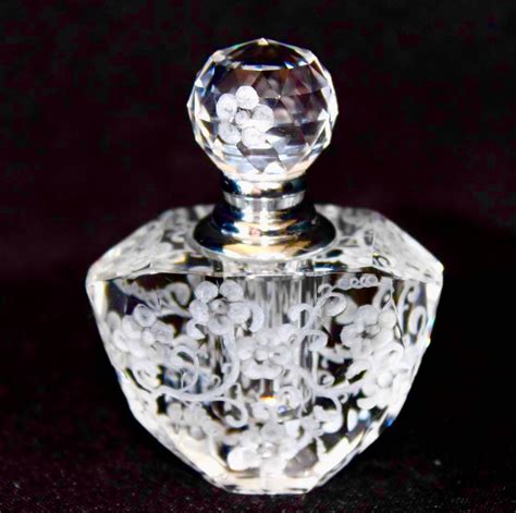 Hand Engraved Perfume Bottle Oleg Cassini Crystal Mini | Etsy | Perfume bottles, Crystal perfume ...