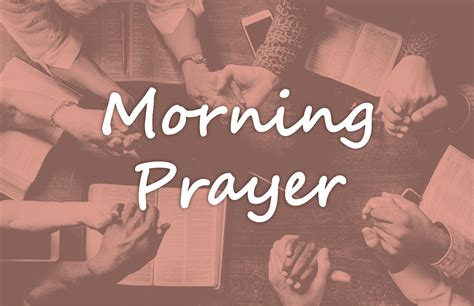 Morning Prayer – North Umpqua Bible Fellowship