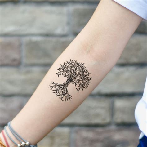 Ash Banyan Tree Temporary Tattoo Sticker set of 2 - Etsy Canada | Tree ...