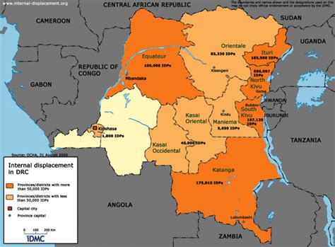 Democratic Republic of the Congo: Internal displacement in DRC (as of Oct 2006) - Democratic ...
