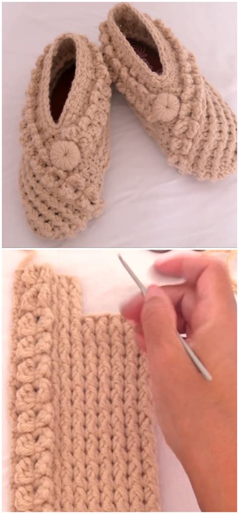 Crochet Fast And Easy Slippers For Adults - Crochet Ideas