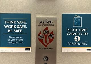 COVID-19 Precautions - Rosslyn Elevator Signs | New signs in… | Flickr