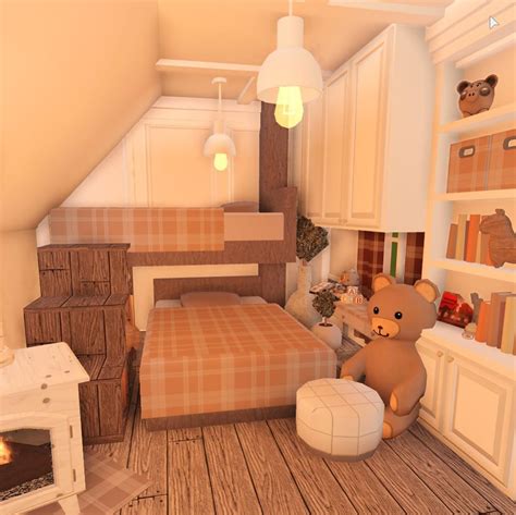 Mia 🍁 on Instagram: “Is back… 🍂fall themed kids room Tags|#bloxburghouse #bloxburgbuil… | Tiny ...