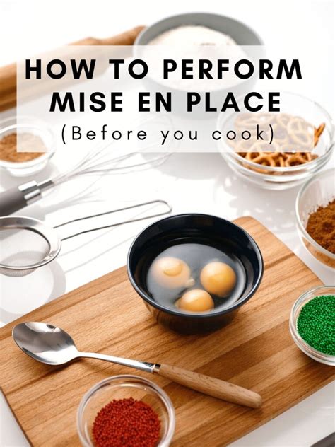 How to perform mise en place - My Eclectic Bites