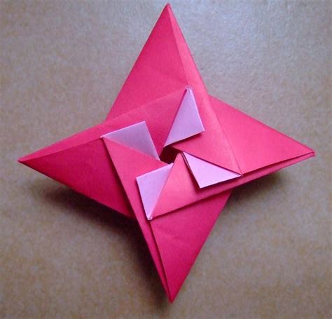 origami shruiken star box with pattern | Origami, Origami star box, Origami box