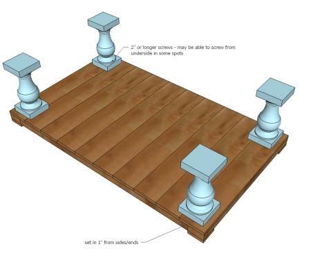 Balustrade Coffee Table | Coffee table plans, Diy farmhouse coffee table, Wood coffee table rustic