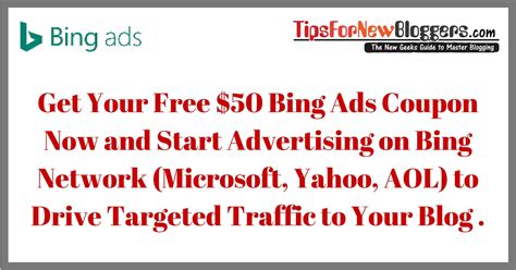 Special Offer : Get a Free Bing Ads Coupon