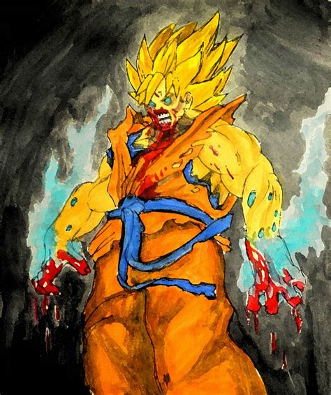 Zombie Goku by Grool7777777 on DeviantArt