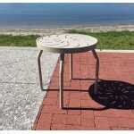 Round Aluminum Pool Side Table – Round Legs - Outdoorsiness.com