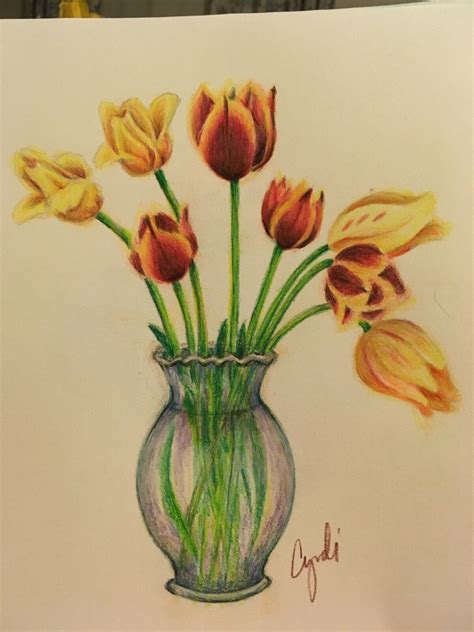 Drawing Realistic Flowers With Colored Pencil | Best Flower Site