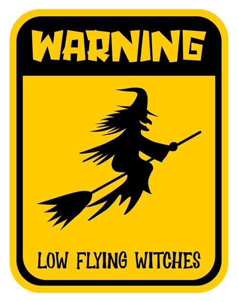 Halloween Warning Signs - 15 Free PDF Printables | Printablee