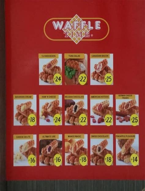 Waffle Time Menu, Menu for Waffle Time, Mapulang Lupa, Valenzuela City - Zomato Philippines