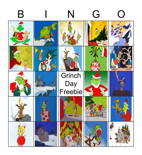 Grinch Bingo Card