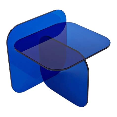 ClassiCon Sol Royal Blue Glass Side Table Designed by Ortega and ...