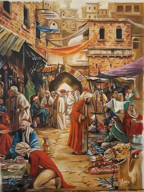 Old Arab Market | Arab Art For Sale