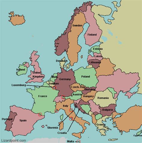 Europe Countries Map Quiz Game | secretmuseum