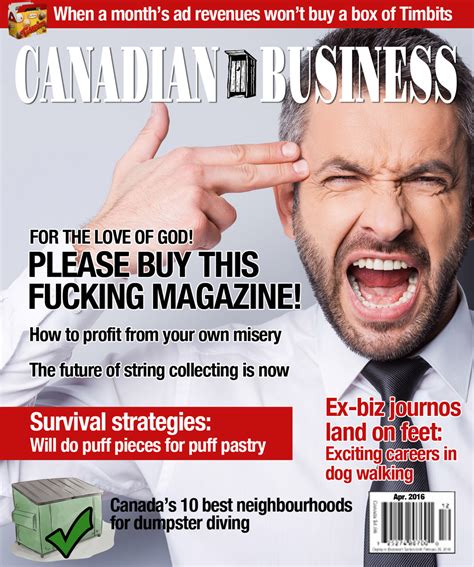 Canadian Business, April 2016 Edition – Frank Magazine