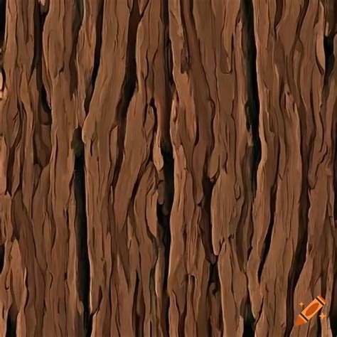 Seamless stylized tree bark texture on Craiyon