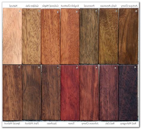 Wood Stain Paint Colors