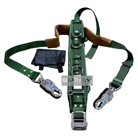 Adela Lineman Safety Harness Heavy Duty Belt with Pole Strap ( H-117 ) – GIGATOOLS Industrial Center