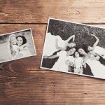Family photos on wood Stock Photo by ©halfpoint 76698149