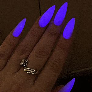 Neon Acrylic Nails, Neon Nail Polish, Neon Purple Nails, Blue Nail, Cute Acrylic Nail Designs ...