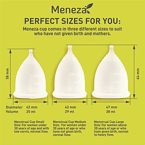 Buy Meneza Menstrual Cup - Small Size, For Women Above 30 Years Of Age ...