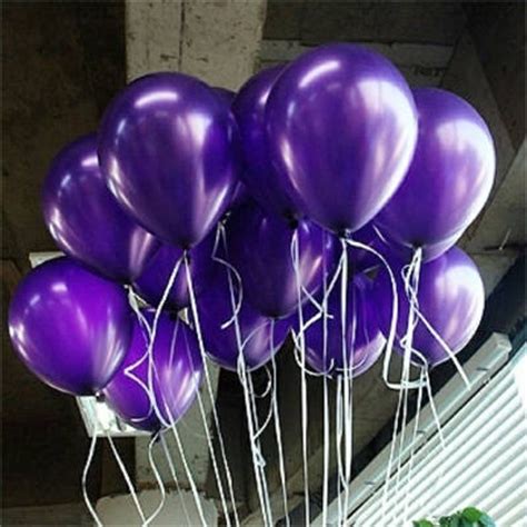 Purple Balloons Metallic Purple Balloons Birthday Balloons | Etsy