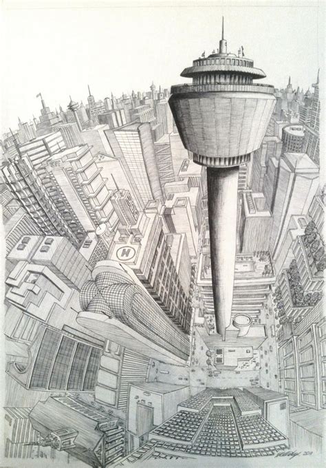 Cityscape perspective by tomholliday on DeviantArt