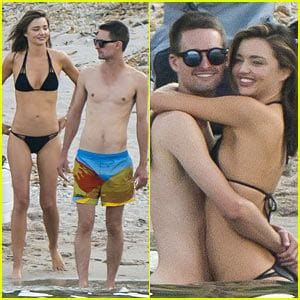 Miranda Kerr & Snapchat’s Evan Spiegel Flaunt Their Love & Beach Bodies in France! | Bikini ...