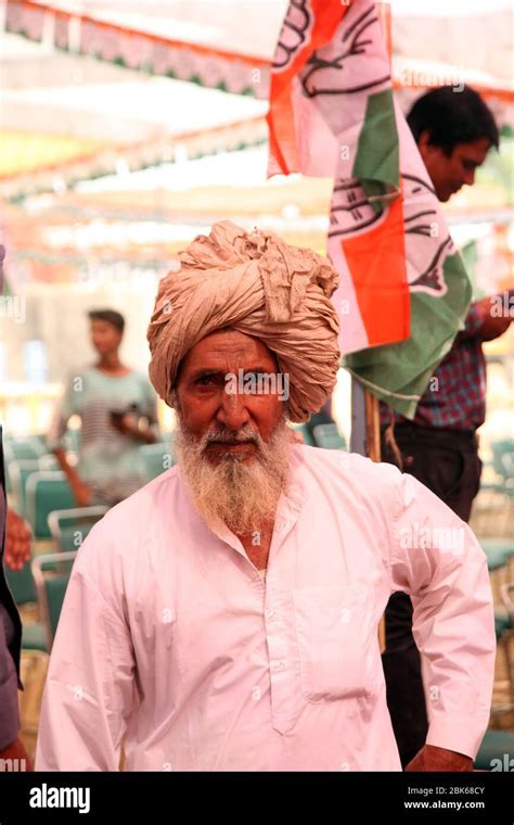 Indian Political Party Worker (Photo Copyright © Saji Maramon Stock Photo - Alamy