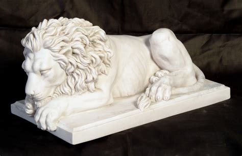 Marble Sculpture by Sculptured Arts Studio / Large Lions