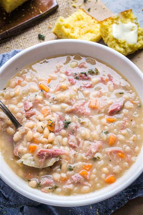 Old-Fashioned Ham And Bean Soup | The Kitchen Girl