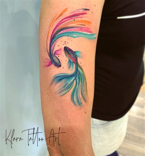 Pisces tattoo watercolor | Pisces tattoo designs, Zodiac tattoos ...