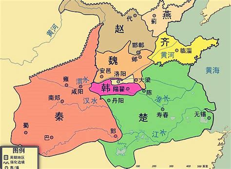 战国地图全图超大图,与中,七雄顺序(第3页)_大山谷图库