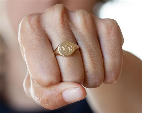 Gold Signet Ring Signet Ring Women Rings for Women 14K Gold - Etsy Israel