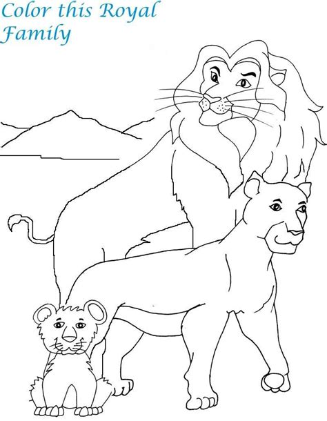 Lion Family Coloring Pages at GetColorings.com | Free printable ...