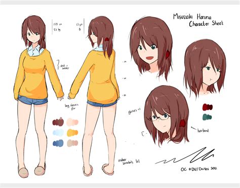 [OC] Misuzaki Haruna - Character Sheet by DivYes on DeviantArt