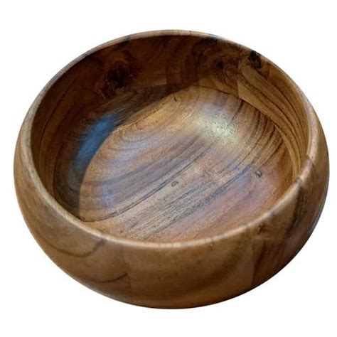 Brown Plain Wooden Serving Bowl, For Event, Size: 5 Inch at Rs 200/piece in Moradabad