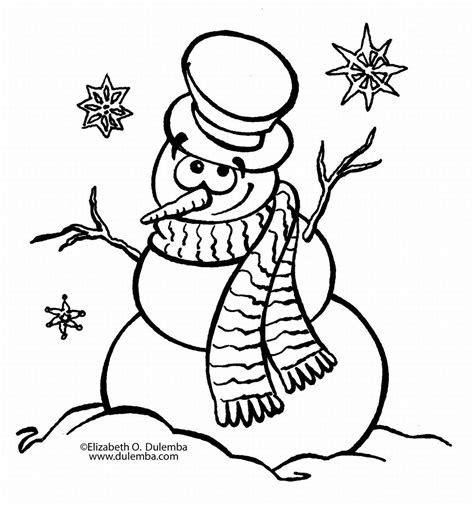 Free Printable Coloring Pages Christmas Snowman, Download Free Clip Art ...