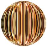 Prismatic Distorted Grid Globe | Free SVG