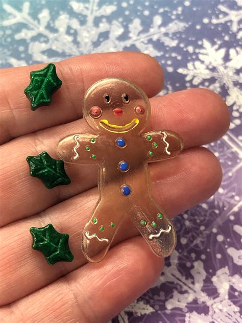 Gingerbread Man Mold Silicone Christmas Molds Wax Resin - Etsy