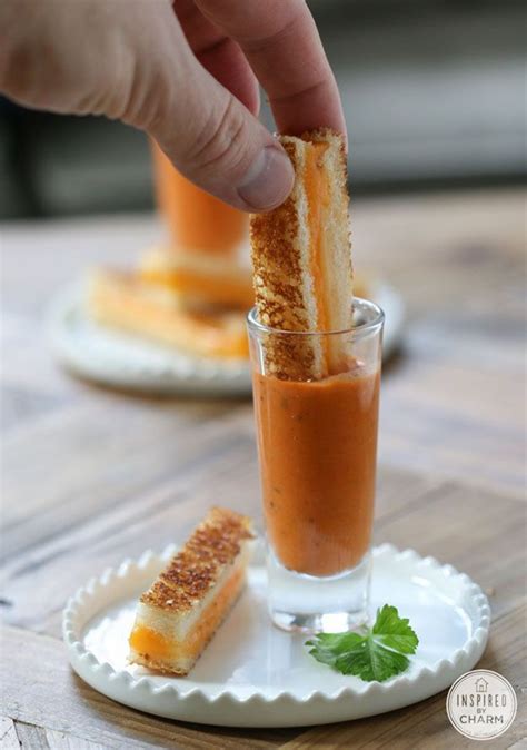 Fun Party Food Ideas for Kids | Mini Grilled Cheese Recipe Tomato Soup Shooters ... | Mini ...