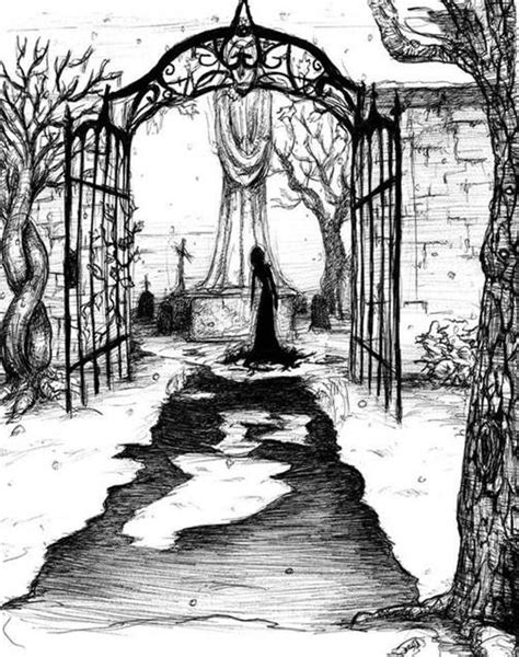 drawings of graveyards - Bing Images | Graveyard tattoo, Fantasy art ...