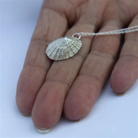 Cape Cornwall Limpet Shell Necklace - Natural Silver Cornish Jewellery ...