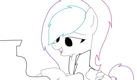 Mlp: Rainbow TrueLuck Storm Playing Piano Outline by GalaxyArtProduction2 on DeviantArt