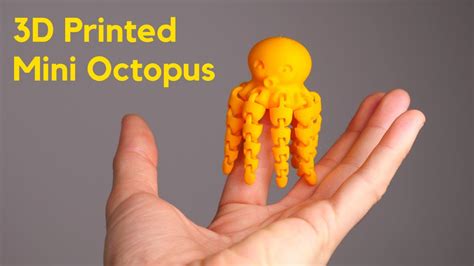 3D Printed Mini Octopus - YouTube