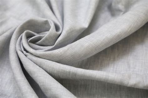 Grey Linen Fabric in Wider Width • Vritti Designs