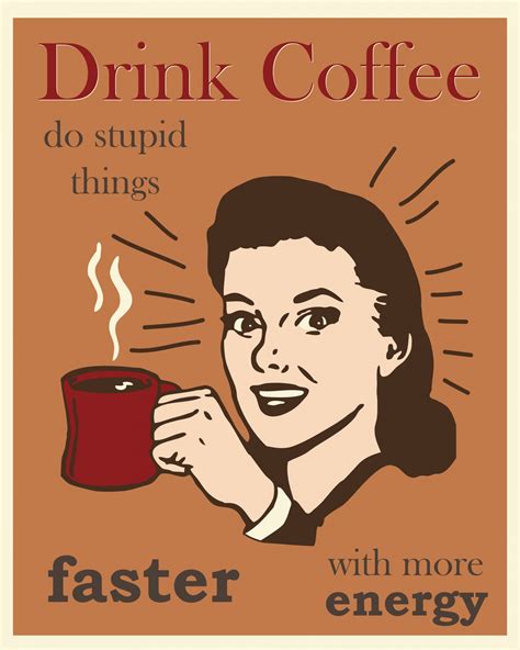 Retro Coffee Woman Poster Free Stock Photo - Public Domain Pictures